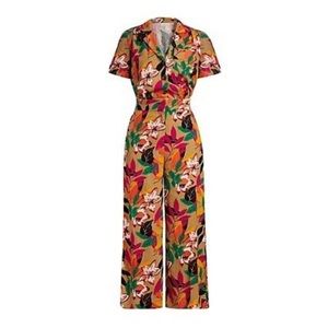 Eva Mendes Size Small Floral Jumpsuit